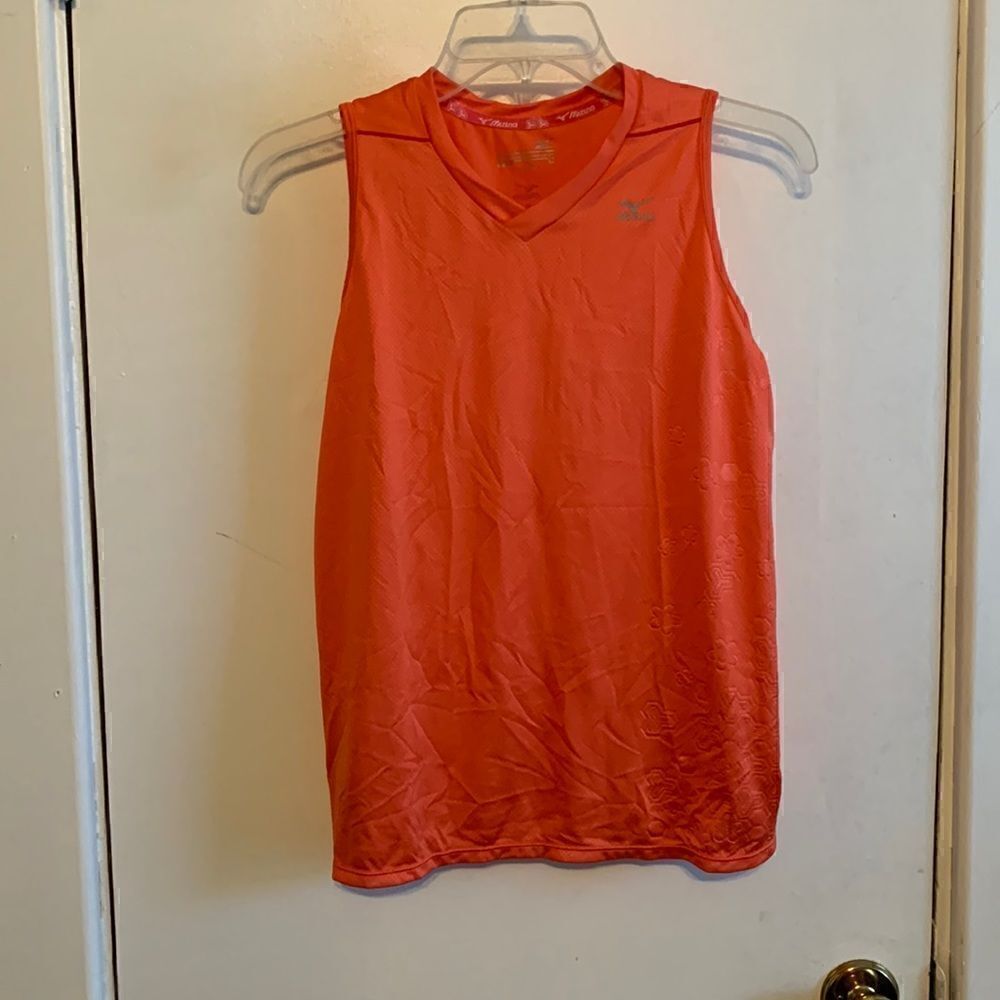 Mizuno GUC coral imprinted running tank Size M